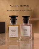 Classic Perfume Duo – Midnight Gold & Acqua Lotus